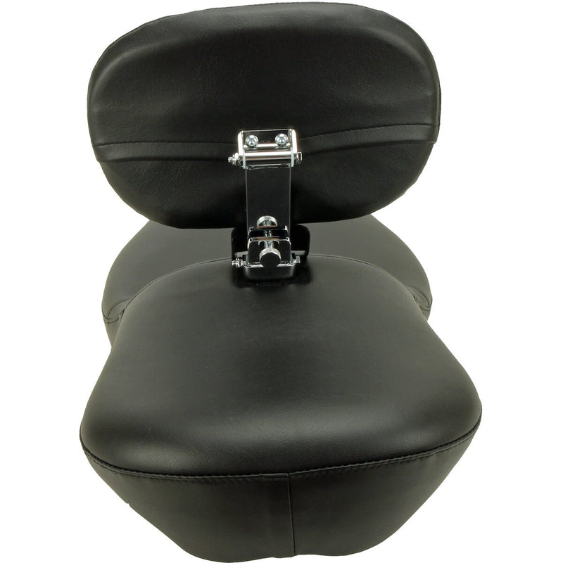 LE PERA Maverick Daddy Long Legs Seat - With Backrest - Black - Smooth - Touring '08-'23