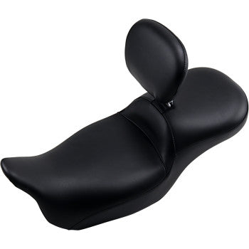 LE PERA Maverick Daddy Long Legs Seat - With Backrest - Black - Smooth - Touring '08-'23