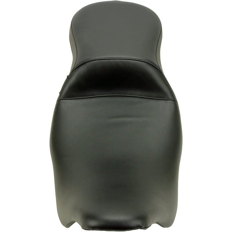 LE PERA Outcast Daddy Long Legs Seat - 2-Up - w/o Backrest - Smooth - Black - Touring '08-'23