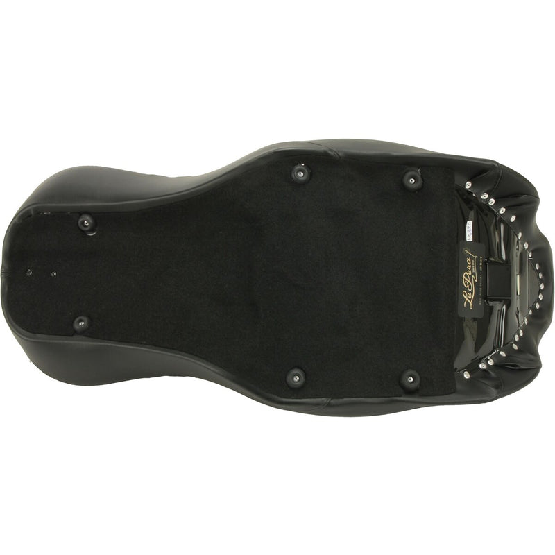 LE PERA Outcast GT-2 Seat - 2-Up - w/o Backrest - Black Carbon Fiber Inlay - Touring '08-'23