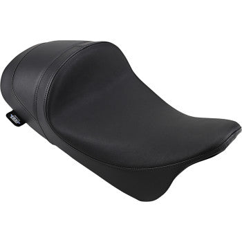 DRAG SPECIALTIES EZ-ON Mount Forward Low Solo Smooth Vinyl Seat - Black - Touring '08-'23