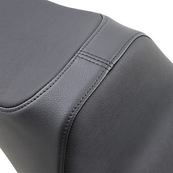 DRAG SPECIALTIES Predator III Extended Reach Smooth Vinyl Seat - Black - Touring '08-'23