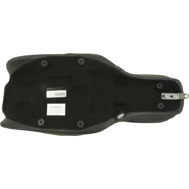 DRAG SPECIALTIES Forward Positioned Predator 2-Up Smooth Vinyl Seat - Black - Touring '08-'23