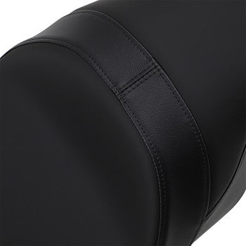 DRAG SPECIALTIES Forward Positioned Predator 2-Up Smooth Solar-Reflective Leather Seat - Black - Touring '08-'23