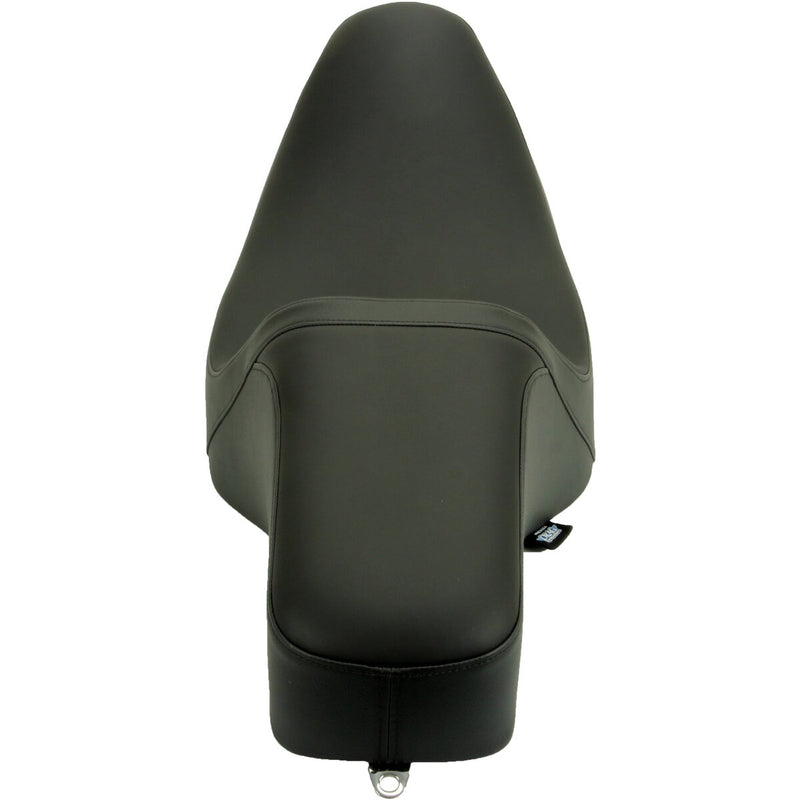 DRAG SPECIALTIES Predator 1-Up Seat - Solar Leather - Black - Smooth - Touring '08-'23