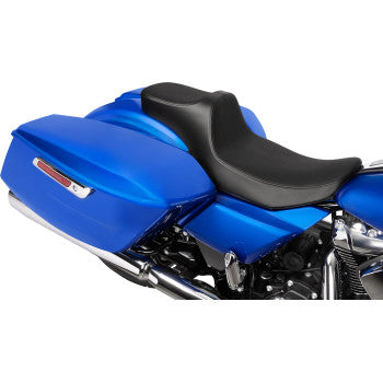 DRAG SPECIALTIES SEATS Extended Reach Predator III Seat - Smooth - Vinyl - Touring '23-'24
