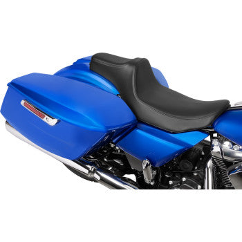 DRAG SPECIALTIES SEATS Extended Reach Predator III Set - Vinyl/Solar Leather - Smooth - Touring '23-'24