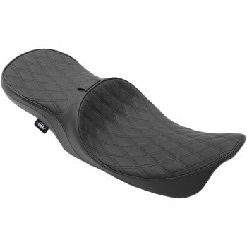DRAG SPECIALTIES Low Profile Touring Seat - Diamond Stitch - Touring '99-'07