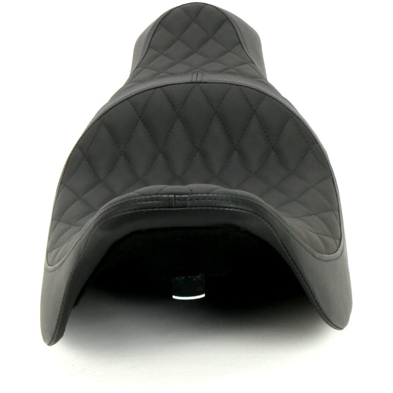 DRAG SPECIALTIES Caballero 2-Up Seat - Solar Reflective Leather - Diamond Stitch - Touring '99-'07