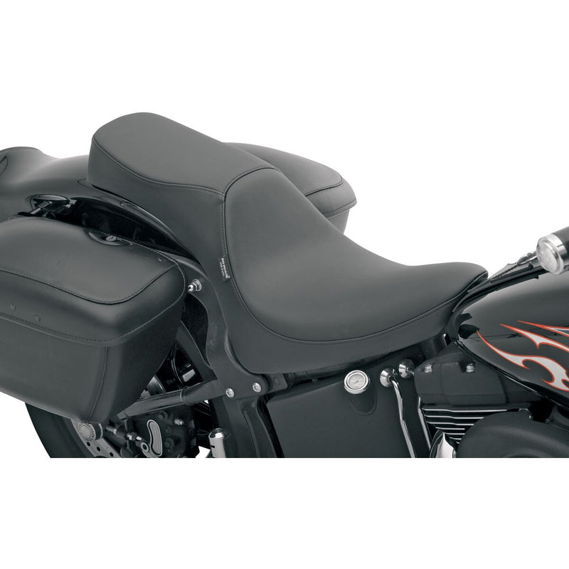 DRAG SPECIALTIES Predator II Smooth Vinyl Seat - Black - Softail '00-'17