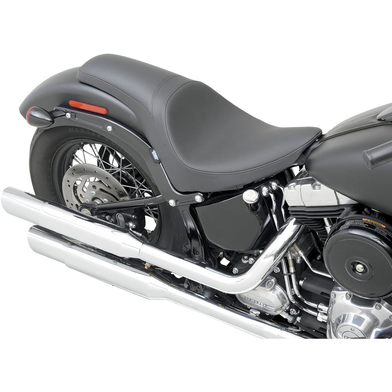DRAG SPECIALTIES Predator Low Profile Smooth Vinyl Seat - Black - Softail '11-'17