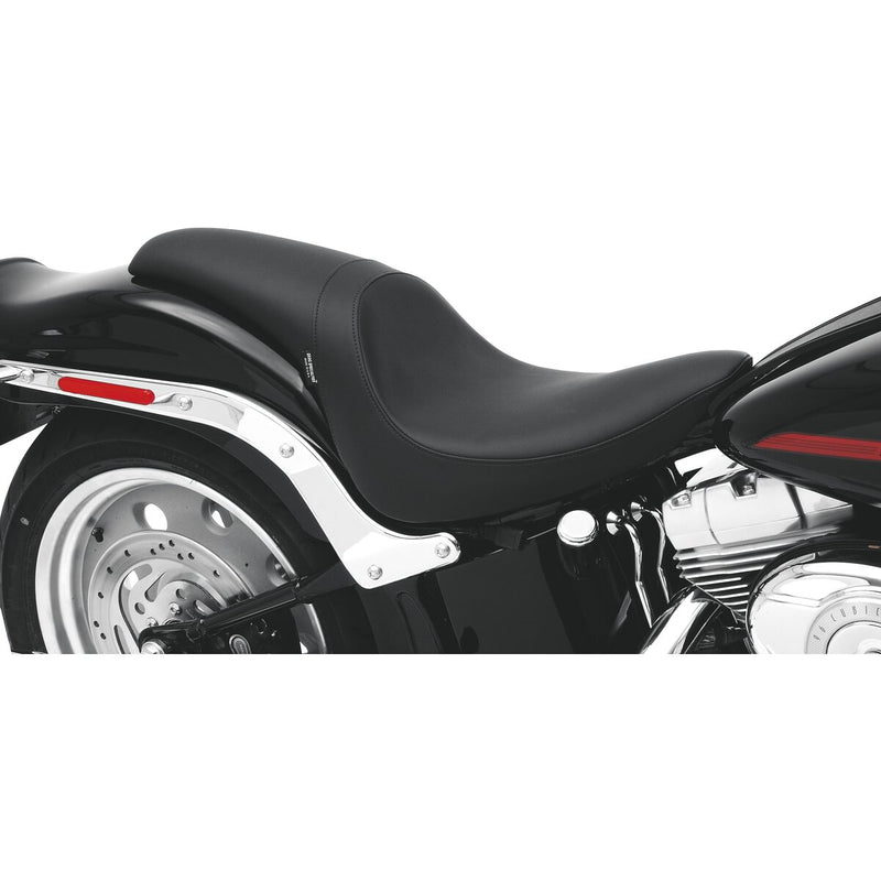 DRAG SPECIALTIES Predator Low Profile Smooth Vinyl Seat - Black - Softail '06-'17