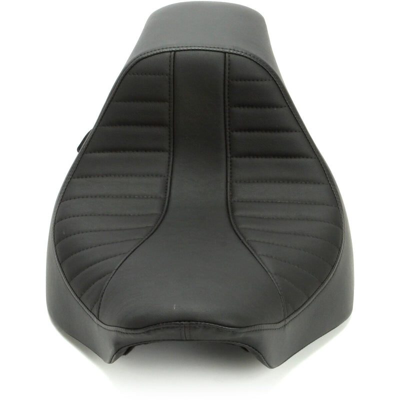 DRAG SPECIALTIES EZ-On Scorpion Stitch Vinyl Solo Seat - Black - Softail '18-'22