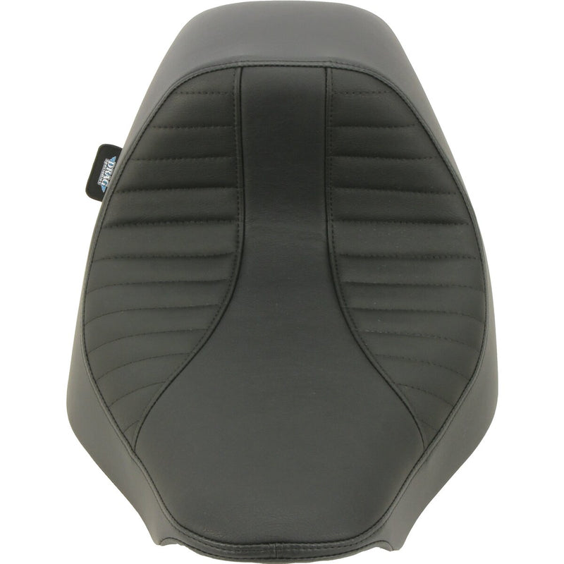 DRAG SPECIALTIES EZ-On Scorpion Stitch Vinyl Solo Seat - Black - Softail '18-'22