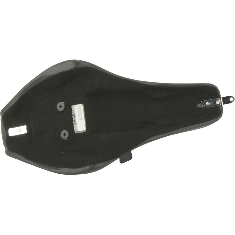 DRAG SPECIALTIES Predator III Double Diamond Red Stitch Vinyl Seat - Black - Softail '00-'17