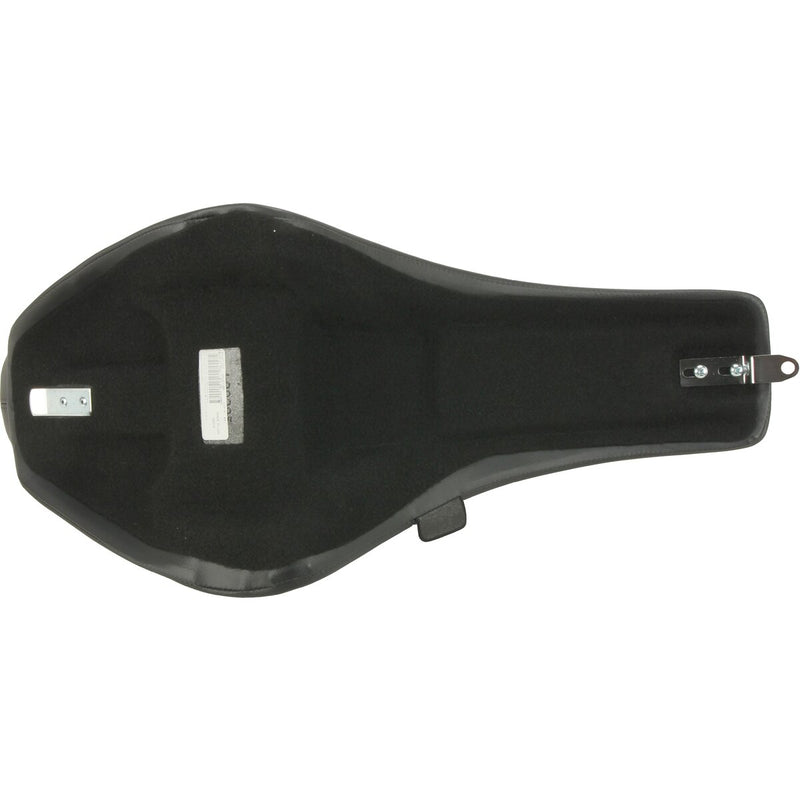 DRAG SPECIALTIES Predator III Double Diamond Black Stitch Vinyl Seat - Black - Softail '84-'99