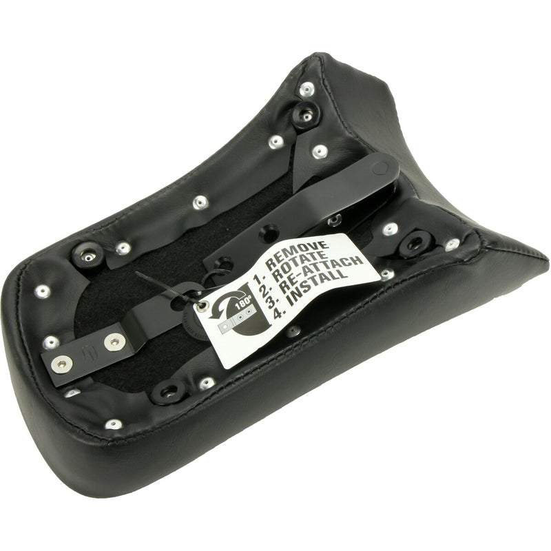 SADDLEMEN Knuckle Pillion Pad - Sport - Black - Softail '18-'24