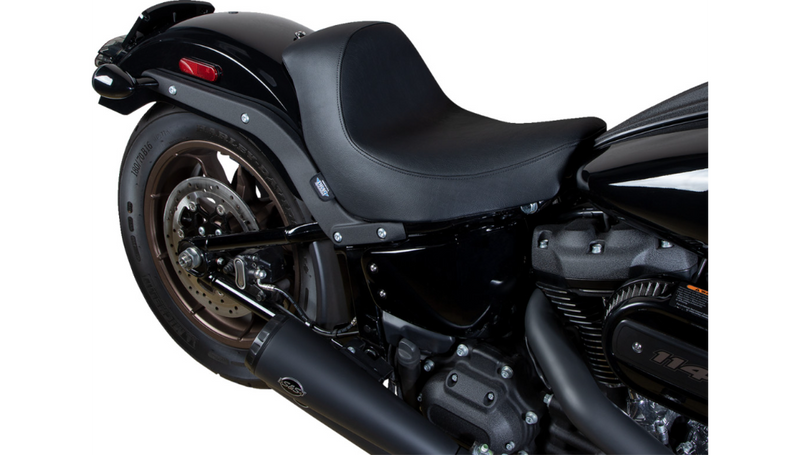 DRAG SPECIALTIES Smooth Vinyl Solo Seat - Black - Softail '18-'23