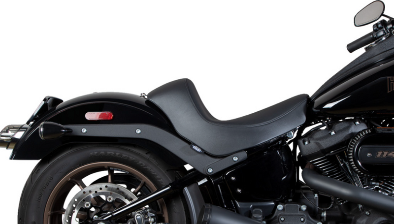 DRAG SPECIALTIES Smooth Vinyl Solo Seat - Black - Softail '18-'23