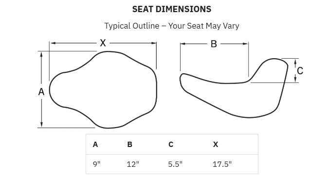 SADDLEMEN Dominator Solo Seat - w/o Backrest - Black w/ Silver Stitching - Softail '06-'17