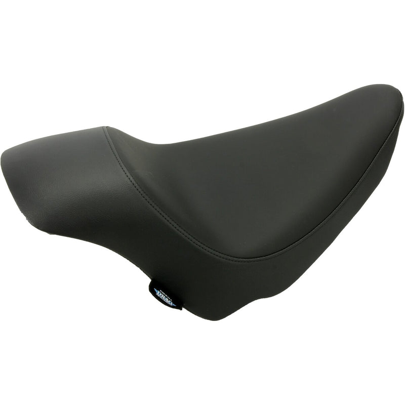 DRAG SPECIALTIES EZ-Solo Smooth Solar-Reflective Leather Seat - Black - Softail '00-'17