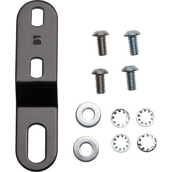 LE PERA Bare Bones Pillion Pad - Smooth - Black - Dyna '06-'17