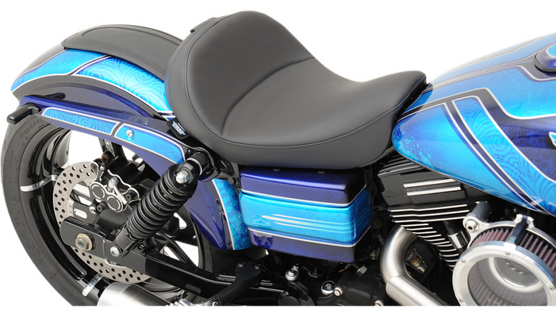 DRAG SPECIALTIES Solo Seat - Mild Stitched - with Backrest Option - Dyna '06-'17