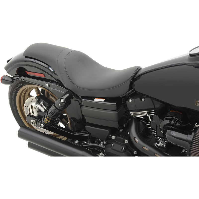 DRAG SPECIALTIES Predator Smooth Vinyl Seat - Black - Dyna '06-'17