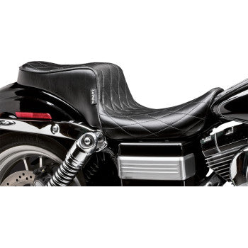 LE PERA Cherokee Seat - Diamond Pleated - Black - Dyna '06-'17