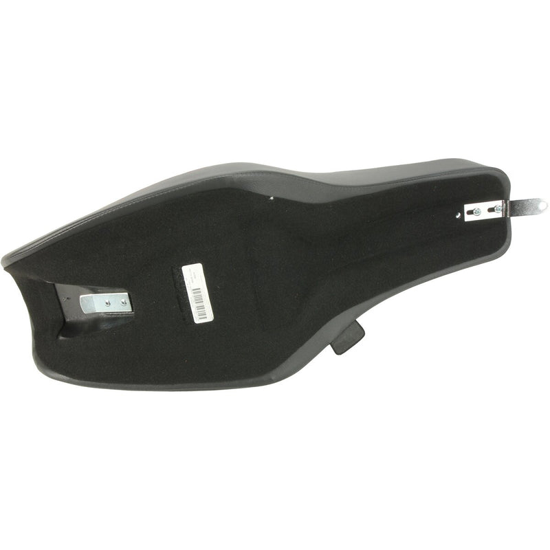 DRAG SPECIALTIES Predator III Double Diamond Red Stitch Vinyl Seat - Black - Dyna '96-'03