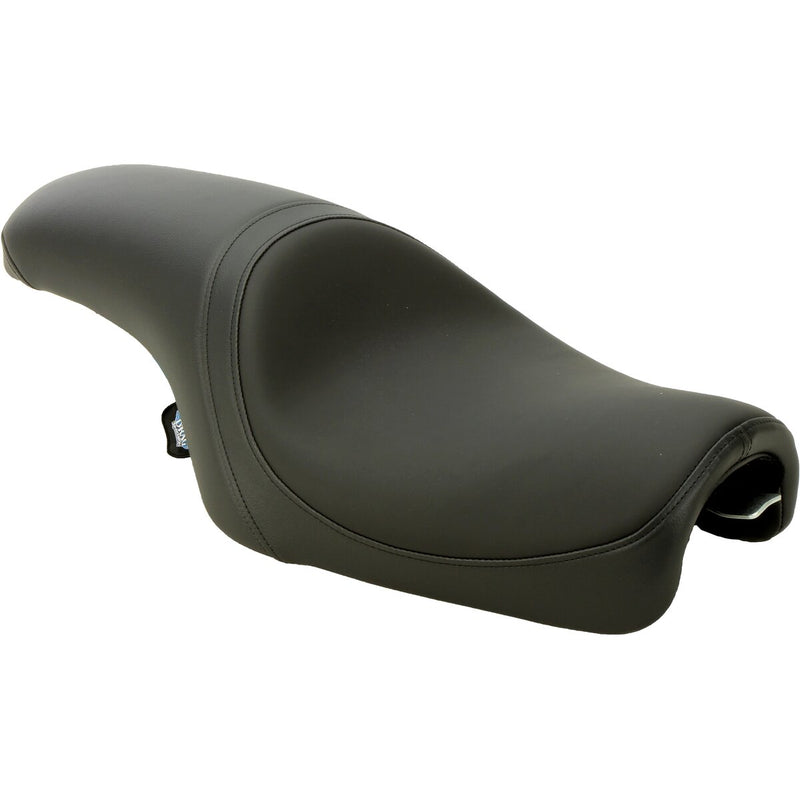 DRAG SPECIALTIES Predator Smooth Solar-Reflective Leather Seat - Black - Sportster '04-'22