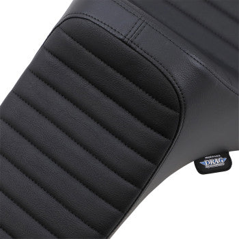 DRAG SPECIALTIES Predator III Classic Stitch Vinyl Seat - Black - Sportster '04-'22