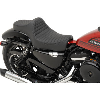 DRAG SPECIALTIES Predator III Classic Stitch Vinyl Seat - Black - Sportster '04-'22