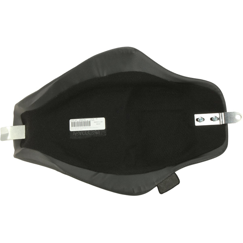 DRAG SPECIALTIES 3/4 Double Diamond Black Stitch Solo Vinyl Seat - Black - Sportster '04-'22