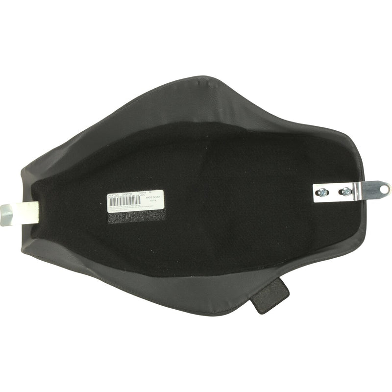 DRAG SPECIALTIES 3/4 Double Diamond Red Stitch Solo Vinyl Seat - Black - Sportster '04-'22