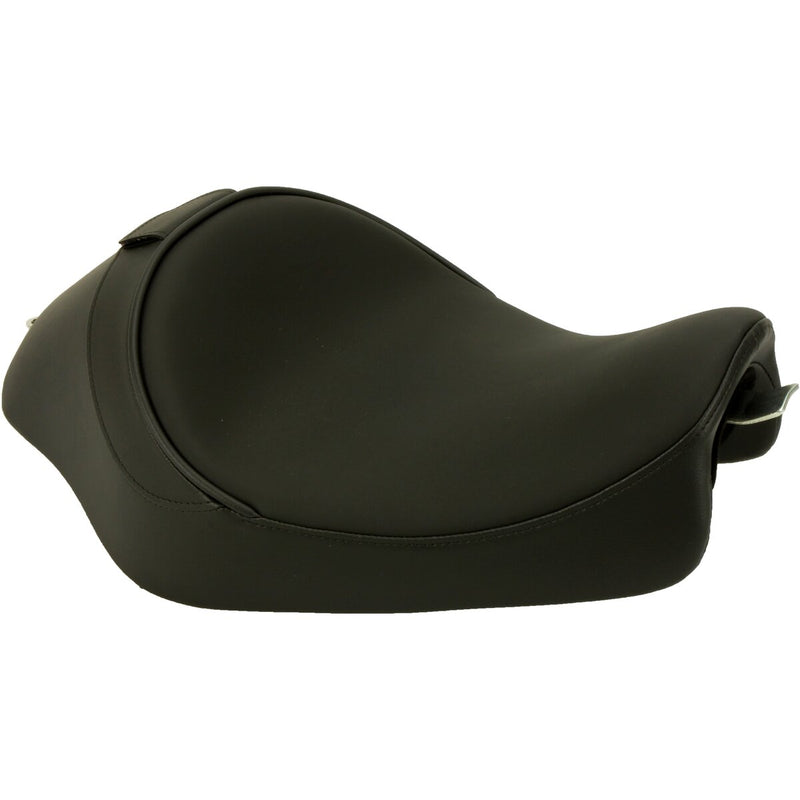 DRAG SPECIALTIES Solo Seat - Smooth - Driver Backrest - Black - Sportster '04-'22