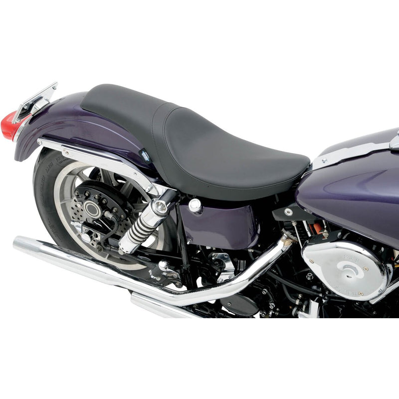 DRAG SPECIALTIES Predator Smooth Vinyl Seat - Black - FL / FX '58-'84