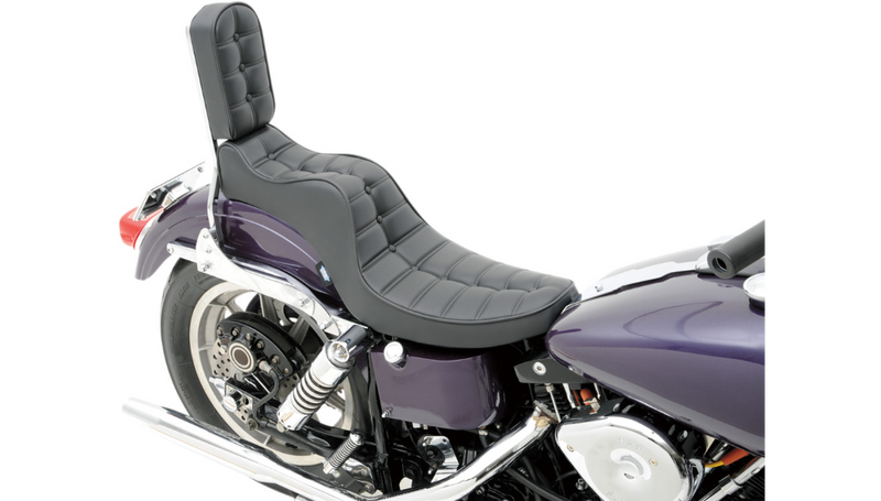 DRAG SPECIALTIES Mini King/Queen Pillow Vinyl Seat - FL / FX '58-'84