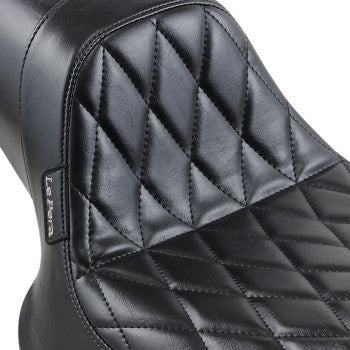 LE PERA Daytona Sport Seat - Diamond - Black - FXR '82-'00