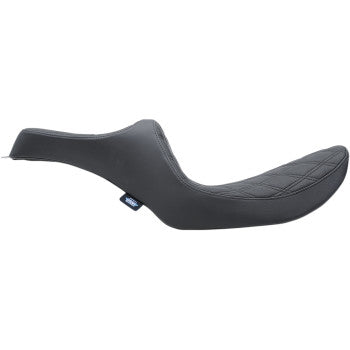 DRAG SPECIALTIES Predator III Seat - Double Diamond - Black Stitching - FXR '82-'00