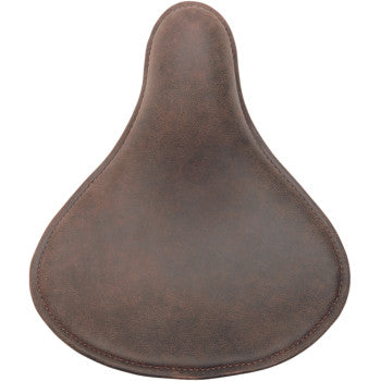 DRAG SPECIALTIES Seat - Spring Solo - Low-Profile - Small - Distressed Brown Leather