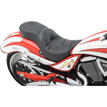 DRAG SPECIALTIES Ez Glide II™ Backrest Compatible Low-Profile Touring Seat - Pillow - Jackpot '06-'15