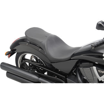 DRAG SPECIALTIES Ez Glide II™ Backrest Compatible Low-Profile Leather Touring Seat - Smooth - Vegas '03-'17