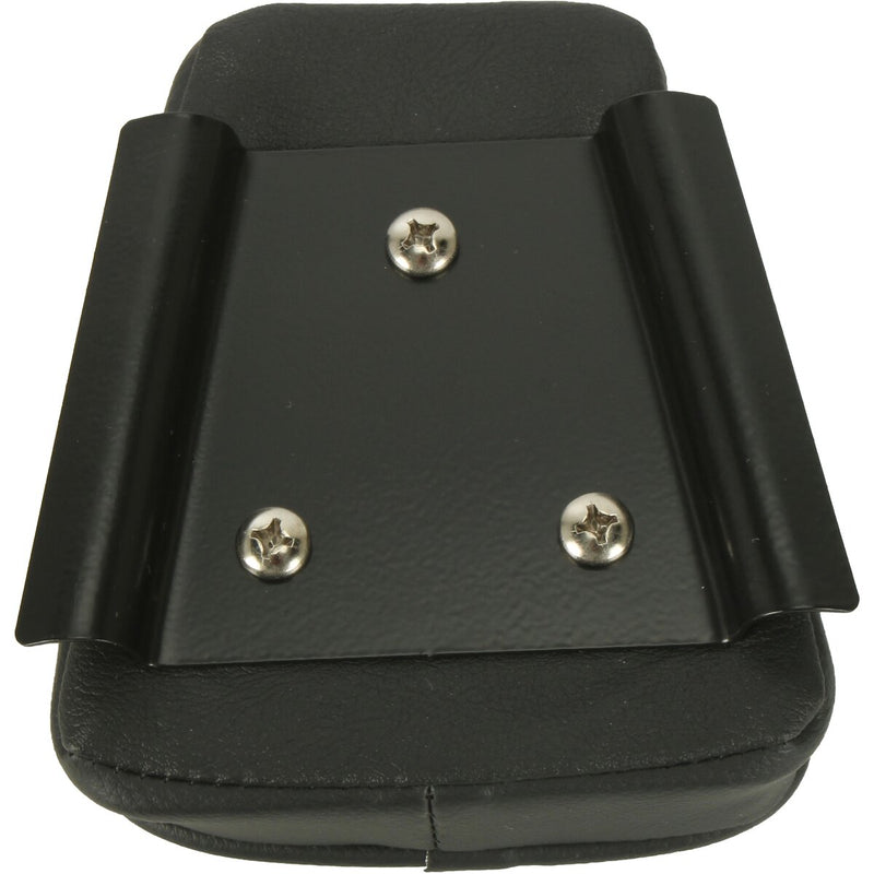 DRAG SPECIALTIES Tapered Double Diamond Silver Stitch Sissy Bar Pad - Black