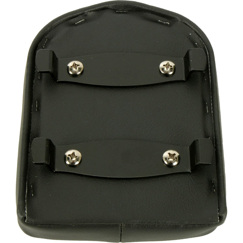 DRAG SPECIALTIES Double Diamond Red Stitch Sissy Bar Pad - Black - 7"