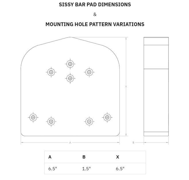 SADDLEMEN Dominator Sissy Pad Black Carbon Fiber w/ Gray Stitching