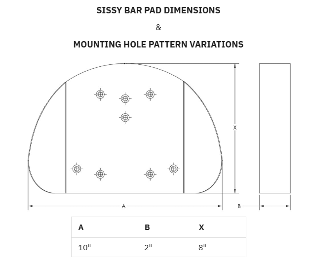 SADDLEMEN Dominator Sissy Pad Black Carbon Fiber w/ Gray Stitching
