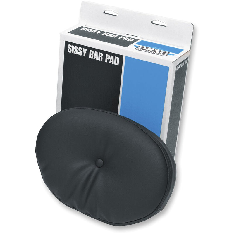 DRAG SPECIALTIES Pillow Oval Sissy Bar Vinyl Pad - Black
