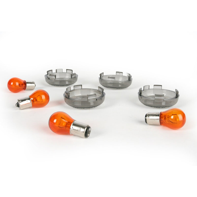 DRAG SPECIALTIES Replacement Bullet Lens / Bulb Kit - Smoked