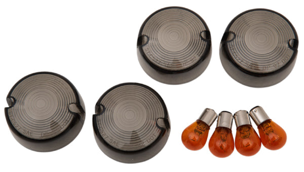 DRAG SPECIALTIES Replacement Dome Lens / Bulb Kit - Smoked '86-'01 XL
